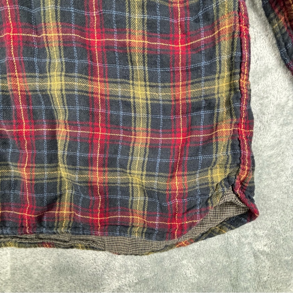 Carbon2Cobalt Shirt Men Large Green Red Plaid Flannel Gauzey Outdoor - Picture 8 of 13